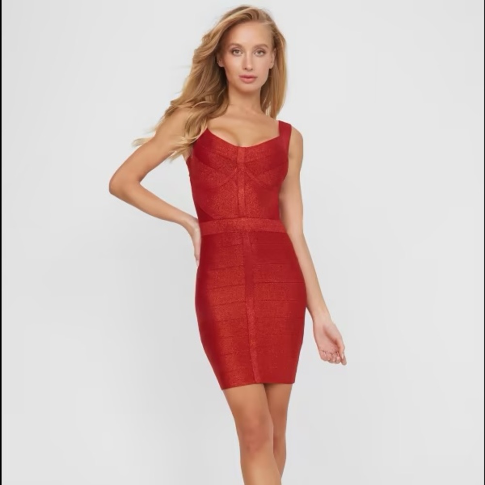 Guess Factory - Farica Bandage Dress Autumn Spice